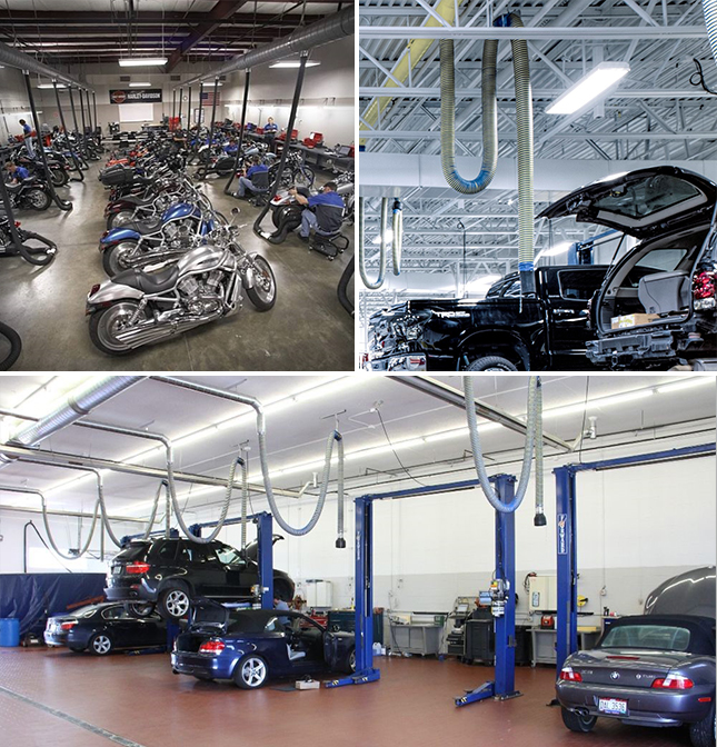 Vehicle fume extraction Systems
